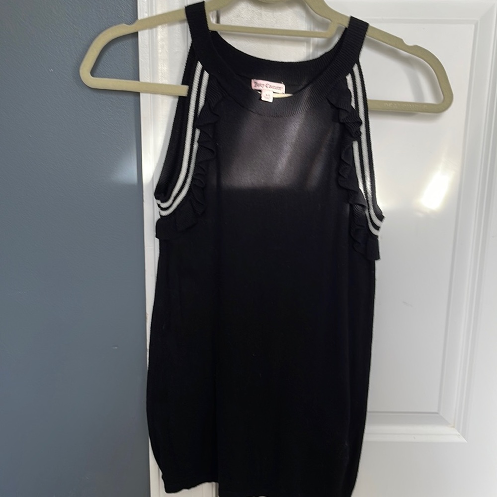 Juicy Couture blk sleeveless top. XS